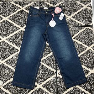 Curve Appeal denim wide leg high waist stretch Culotte jeans